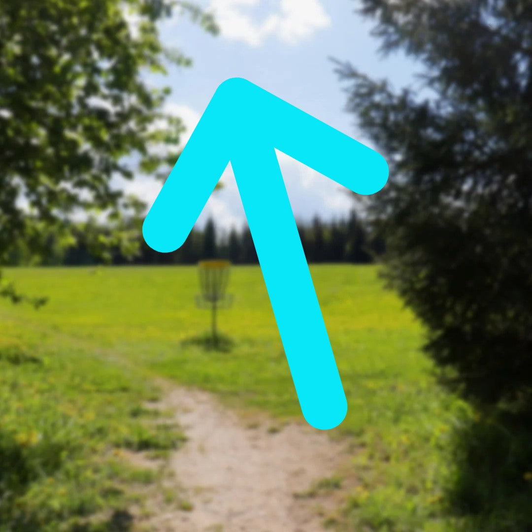 Lätt överstabila discar – pil som lutar lite åt vänster