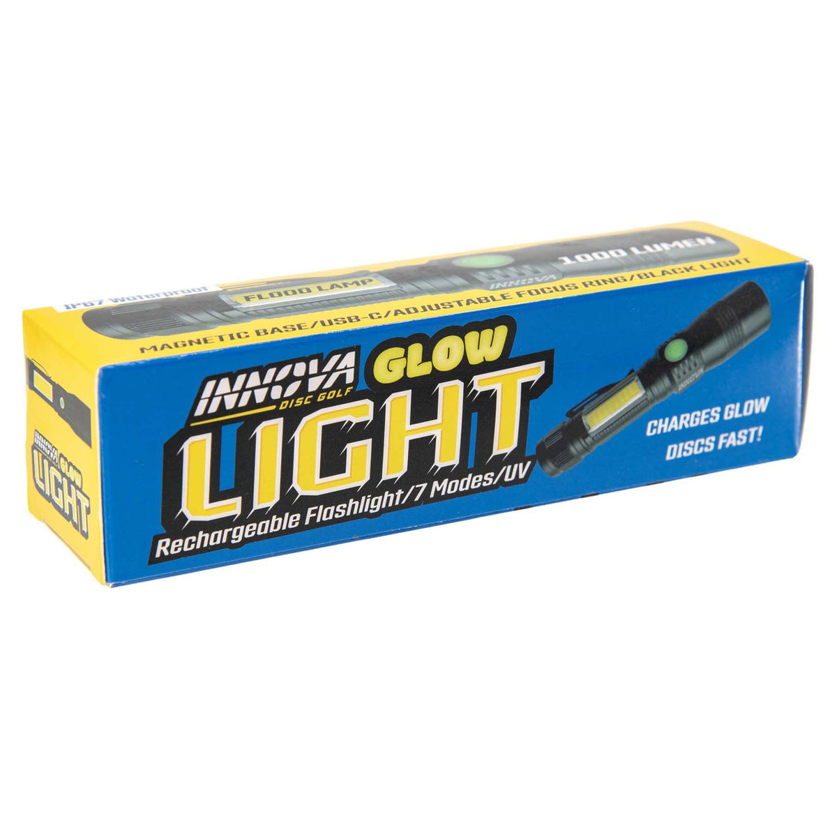 Innova LED/UV genopladelig lommelygte