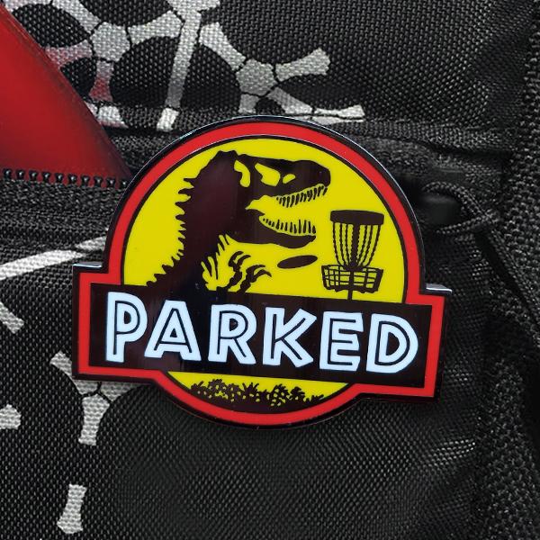 T-Rex parkeret discgolf-kegle