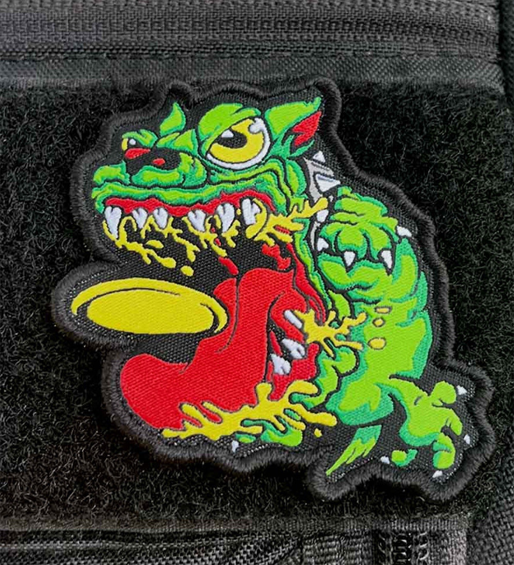 Angry Discin Dog Disc Golf Patches 