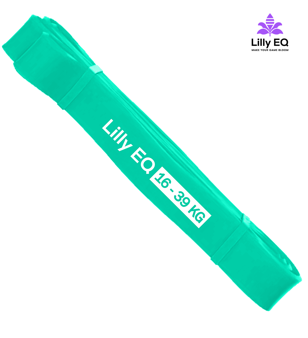 Lilly EQ Motståndsband 3-pack – Lätt, Medium & Tungt (Naturlig Latex)