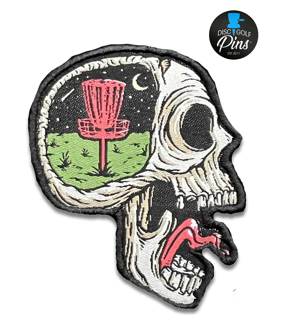 Skrigende kranium disc golf patches 