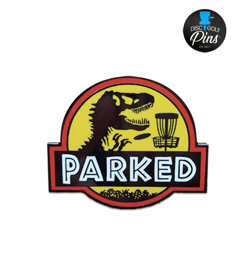 T-Rex parkeret discgolf-kegle